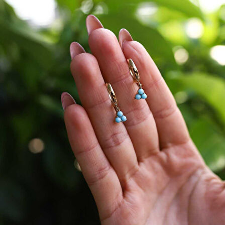 Üçlü Firuze Küpe