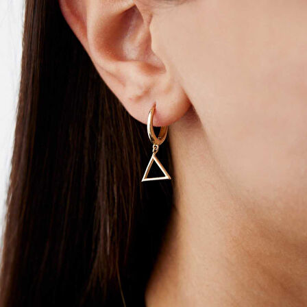 Geometrik Sallantılı  Küpe