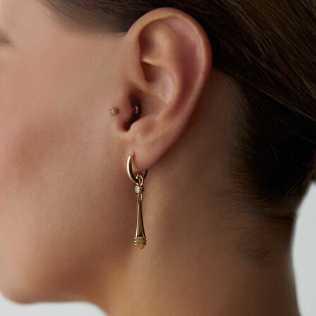 Çubuk Sallantılı Halka Küpe