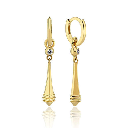 Çubuk Sallantılı Halka Küpe