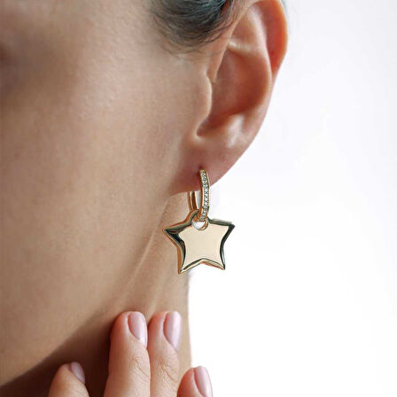 Bold Star Sallantılı Küpe