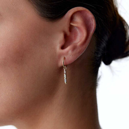 Renkli Sıra Baget Küpe