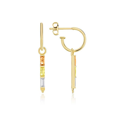 Renkli Sıra Baget Küpe