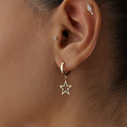 Shiny Yıldız Küpe