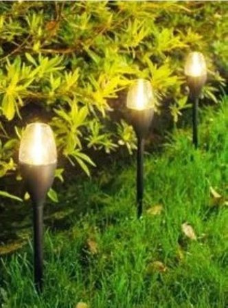 Bahçenizi Büyüleyici Bir Atmosferle Aydınlatın(8 ADET): Güneş Enerjili Mum Saplamalar