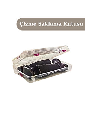 Kadın Çizme Kutusu Saklama Kutusu 3 Adet Çizme Koruma Saklama