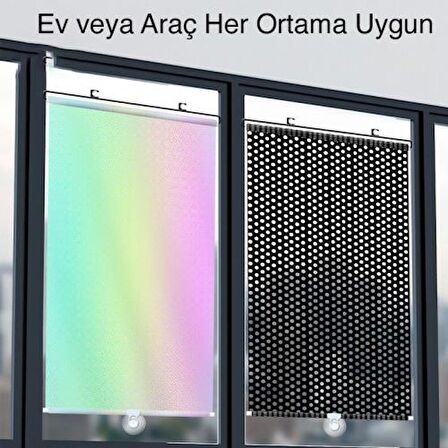 Coofbe Araç Güneşlik Otomatik Geri Çekilebilir 50x125cm Araç Ön Cam Güneşlik Katlanabilir Araç Oto Ön Cam Güneşlik