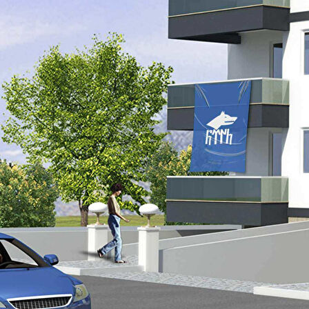 Göktürkçe Türk Yazılı Göktürk Kağanlığı Bayrak -150x225cm (1,5 X2,25 Metre)