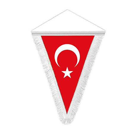 Türkiye Cumhuriyeti Tc Hatıra Üçgen Flama Bayrak