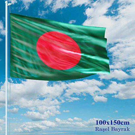 Bangladeş Bayrağı - 100x150 Cm (1 Metre X 1,5 Metre) - Raşel Kumaş