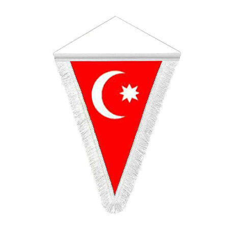 Osmanlı Son İmparatorluğu Bayrağı - 17 Eski Türk Devletleri - Satenüçgen Flama Bayrak
