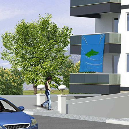 Göktürk İmparatorluğu Bayrağı -bayrak -150x225 Cm (1,5 Metre X 2,25 Metre)