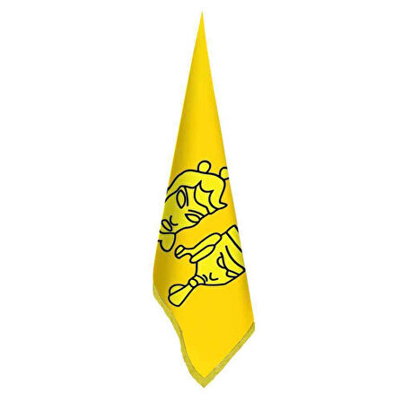 Uygur Kağanlığı Bayrağı -17 Eski Türk Devletleri-ofis-makam-toplantı Odaları - Saçaklı Makam Bayrağı