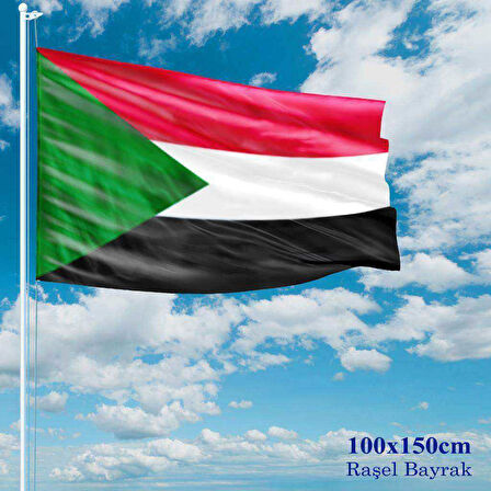 Sudan Bayrağı - 100x150 Cm (1 Metre X 1,5 Metre) - Raşel Kumaş
