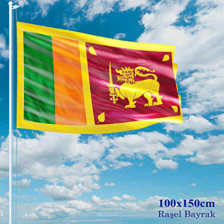 Sri Lanka Bayrağı - 100x150 Cm (1 Metre X 1,5 Metre) - Raşel Kumaş
