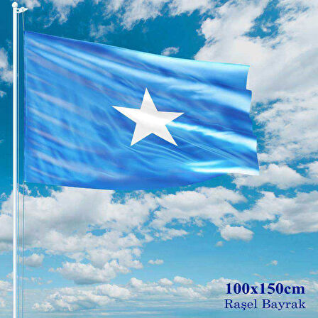 Somali Bayrağı - 100x150 Cm (1 Metre X 1,5 Metre) - Raşel Kumaş