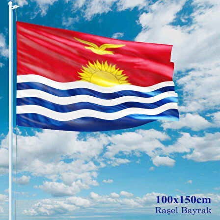 Kiribatı Bayrağı - 100x150 Cm (1 Metre X 1,5 Metre) - Raşel Kumaş