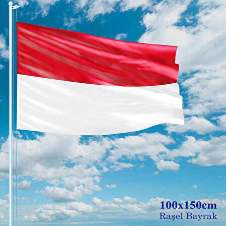Indonezya Bayrağı - 100x150 Cm (1 Metre X 1,5 Metre) - Raşel Kumaş