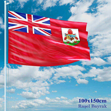 Bermuda Bayrağı - 100x150 Cm (1 Metre X 1,5 Metre) - Raşel Kumaş