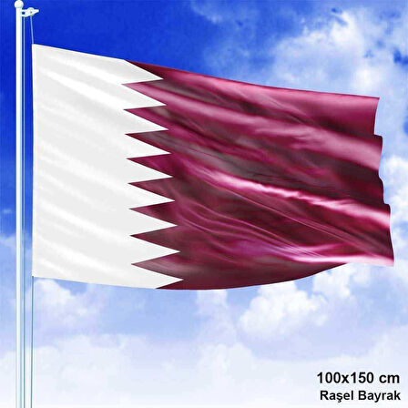 Qatar - Katar Bayrağı 100x150 Cm -1x1,5m - Raşrel Kumaş