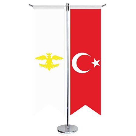 Avrupa Hun İmp, Bayrağı-17 Eski Türk Devletleri Ve Türkiye -kırlangıç-saten T Direk 2li Masa Bayrağı