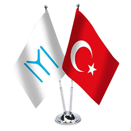 Beyaz; Kayı Türk Boyu Ve Türkiye - Masa Bayrağı