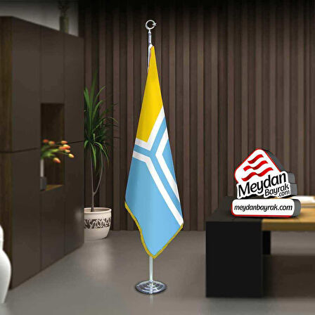 Tuva -tıva Cumhuriyeti Bayrak -ofis -makam-toplantı Odaları -direkli -saçaklı Makam Bayrağı