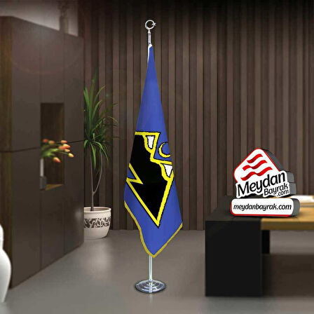 Karaçay -karaçaylı Bayrak -ofis -makam-toplantı Odaları -direkli -saçaklı Makam Bayrağı