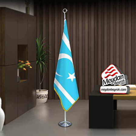 Irak Türkmenleri Bayrak -ofis -makam-toplantı Odaları -direkli -saçaklı Makam Bayrağı