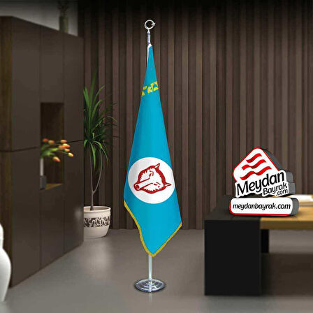 Gagavuzya Bayrak -ofis -makam-toplantı Odaları -direkli -saçaklı Makam Bayrağı