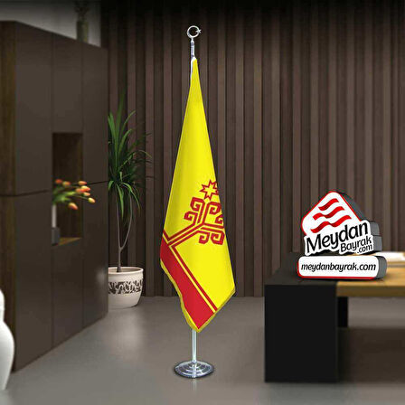 Çuvaşistan Cumhuriyeti Ocağı Bayrak -ofis -makam-toplantı Odaları -direkli -saçaklı Makam Bayrağı