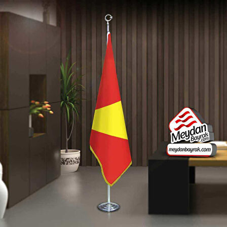 Babür İmparatorluğu Bayrağı-17 Eski Türk Devleti -ofis-makam-toplantı Odaları-direkli-saçaklı Bayrak