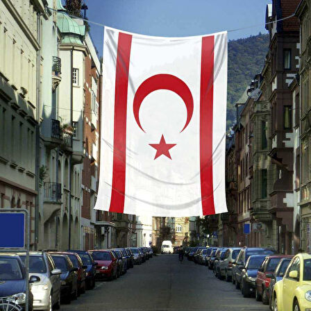 Kuzey Kıbrıs Türk Cumhuriyeti Bayrağı - 400x600 Cm