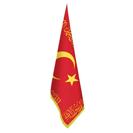 Osmanlı Sancak-fetih Sancağı-bayrak-kelime İ Tevhid -ofis, Toplantı Odaları - Saçaklı Makam Bayrağı
