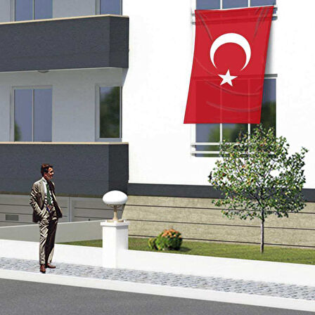 T,c, Alpaka Kumaş Türkiye Bayrağı - Bayrak -150x225cm (1,5 X2,25 Metre)