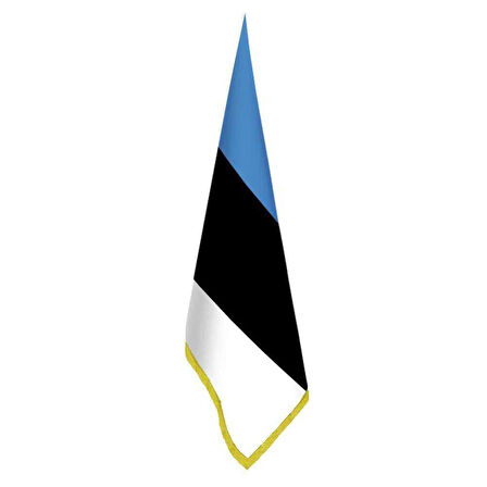 Estonya Bayrağı - Ofis - Makam -toplantı Odaları - Saçaklı Makam Bayrağı