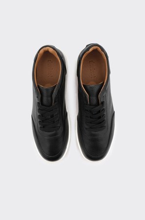 Hakiki Deri Bağcıklı Erkek Sneaker