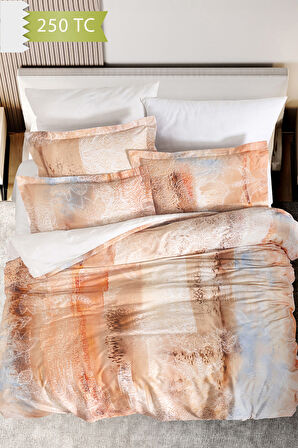 Varol 250 TC Bambu Karışımlı Pamuk Saten Nevresim Takımı – Çift Kişilik - DELMORE