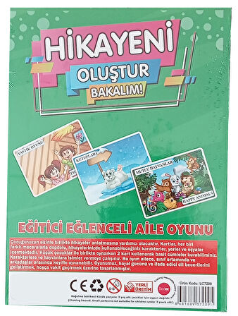 Hikayeni Oluştur Bakalım Eğitici Ve Eğlenceli Oyun 25 Kart