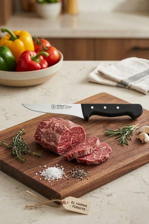 Sürmene Sürbisa 61012 Kasap Bıçağı 27 Cm Et Kesim Kemik Kaburga Sıyırma Doğrama Mutfak Ekmek Sebze Bıçağı 