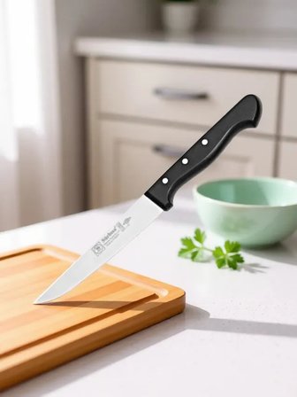 Sürmene Et Ekmek Mutfak Bıçağı 24 Cm Paslanmaz Çelik Dilimleme Doğrama Kesim Bıçağı Sürbisa 61003 