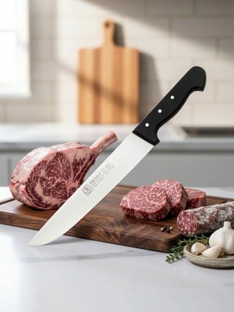 Sürmene Kasap Bıçağı Pimli Sap 36 Cm Kelle Kuşbaşı Kesim Kemik Sıyırma Doğrama Bıçağı Sürbisa 61050 