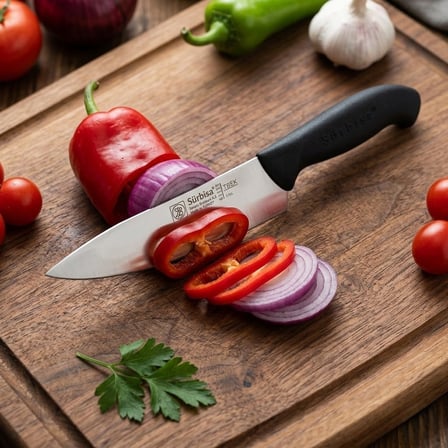 Sürmene Şef Aşçı Bıçağı Et, Ekmek, Sebze Günlük Genel Kullanım Mutfak Bıçak 32 Cm Sürbisa 61170 