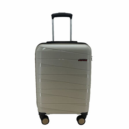 Las Vegas Polo Polipropilen Kabin Boy Valiz Bej