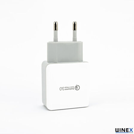 Global X88 UsbA Quick Charger 3.0 UsbA to Type-C Kablolu Hızlı Şarj Aleti Set