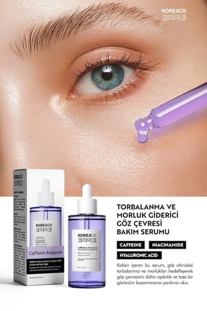 Gözaltı Morluk,Koyu Halka ve Torbalanma Karşıtı Caffeine Ampoule Serum 50 ml