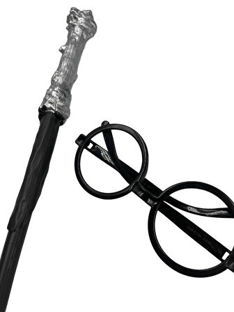 Halloween Harry Potter Sihirba Asa Gözlük Set Lüks