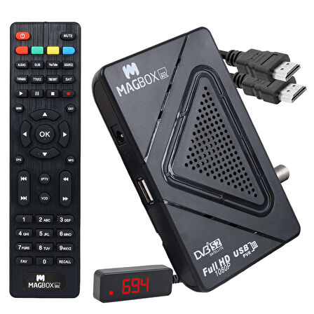 Ayt Magbox Homebox Full HD Uydu Alıcısı 4000 Kanal Tkgs Youtube  Usb Destekli Uydu Cihazı Aleti Türkçe Menü