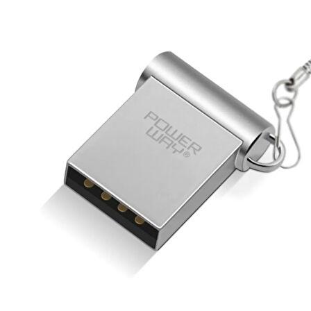 Powerway 16 GB USB 3.0 Metal Mini Flash Bellek Hafıza Saklama Alanı