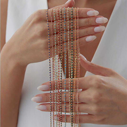 Pembe Mineli Golf Zincir